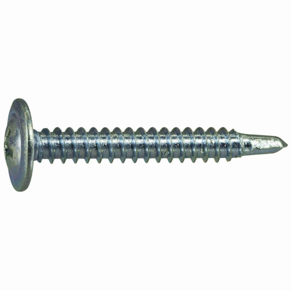 Midwest Fastener Self-Drilling Screw, #8 x 1-1/4 in, Zinc Plated Steel Truss Head Phillips Drive, 100 PK 51723 - main